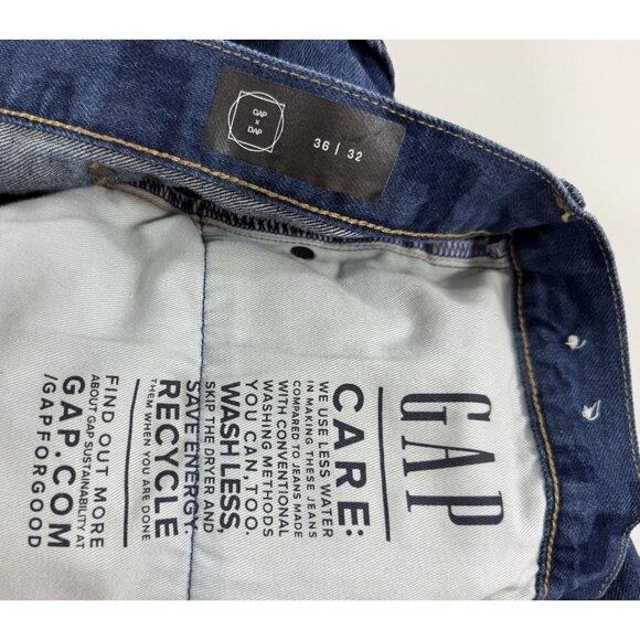 Gap x Dap Cotton 90s Loose Jeans Size 36x32 Harlem Dapper Dan Limited Edition - Picture 5 of 12